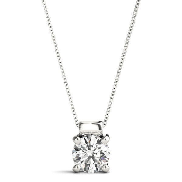 Classic Diamond Solitaire Necklace