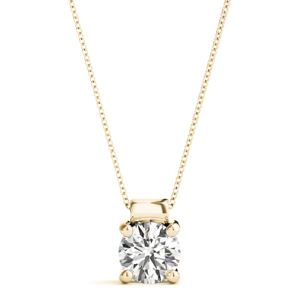 Classic Diamond Solitaire Necklace