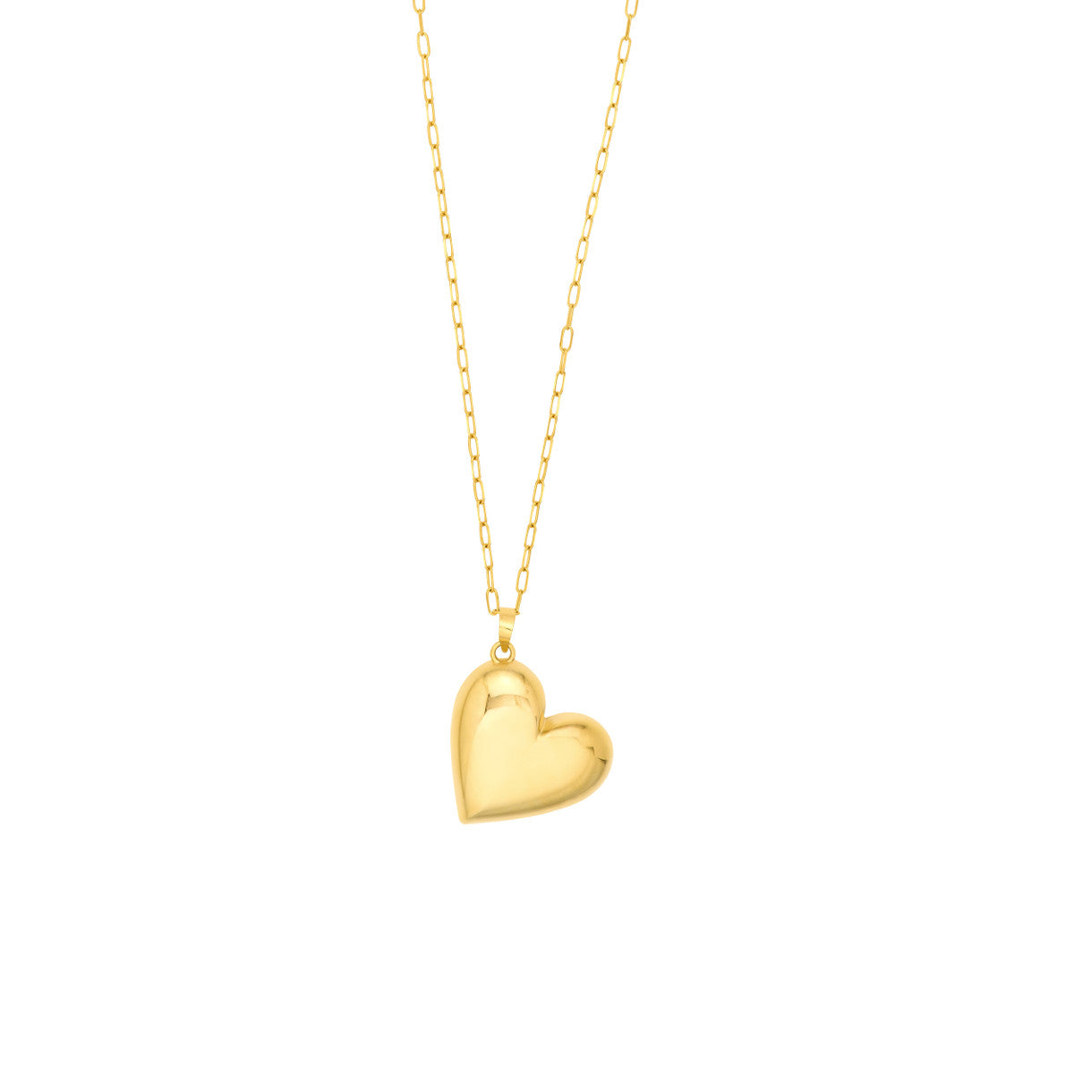 Large Puffy Heart Necklace