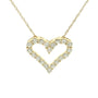 1.5 Carat Heart Pendant Necklace
