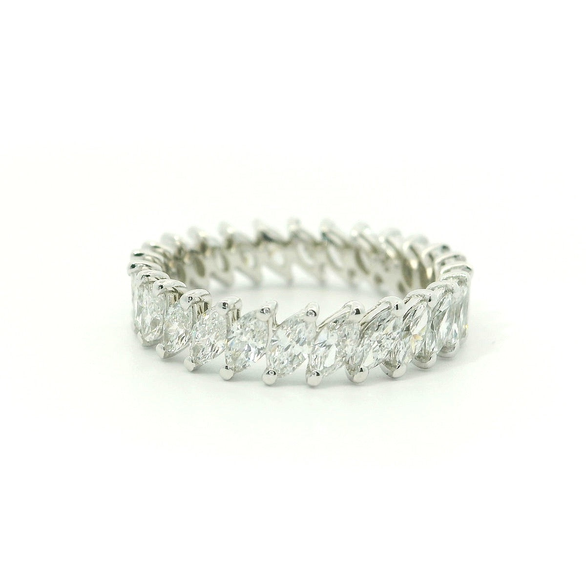 Angled Marquise Eternity Band
