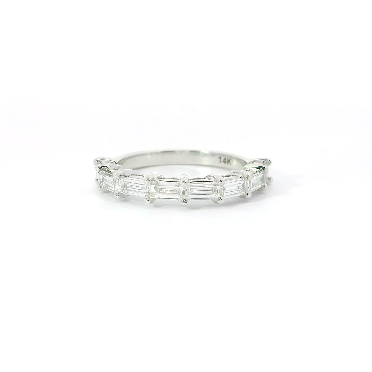 Baguette Half Eternity Band
