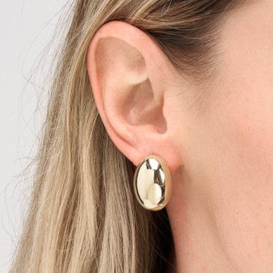 Jumbo Button Earrings