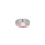 Men's Two Tone Brushed Beveled Edge Band
