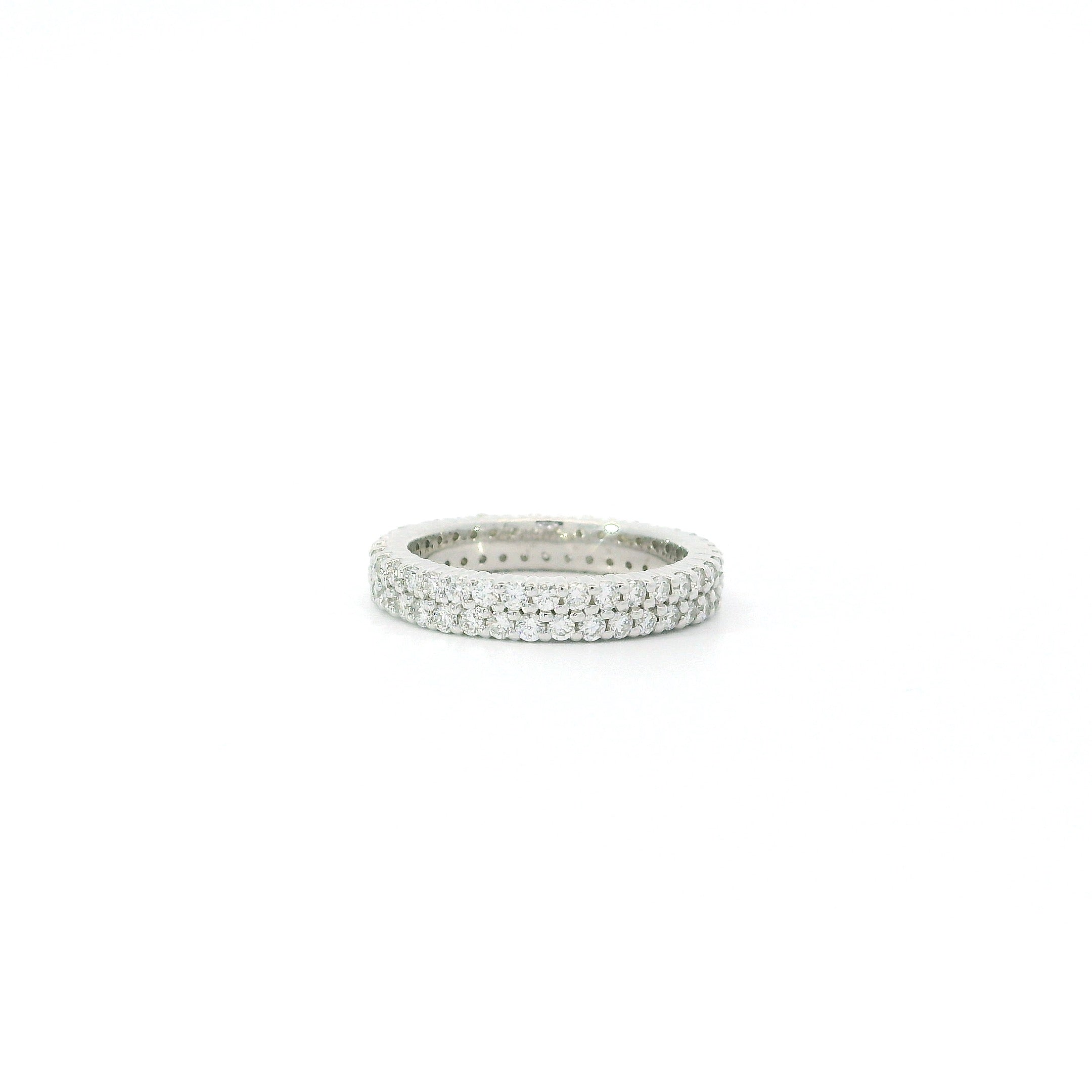 1.08 Carat Pave Double Row Band