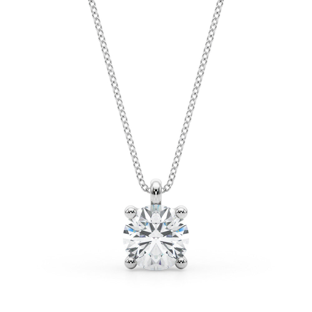 Classic Diamond Solitaire Necklace II
