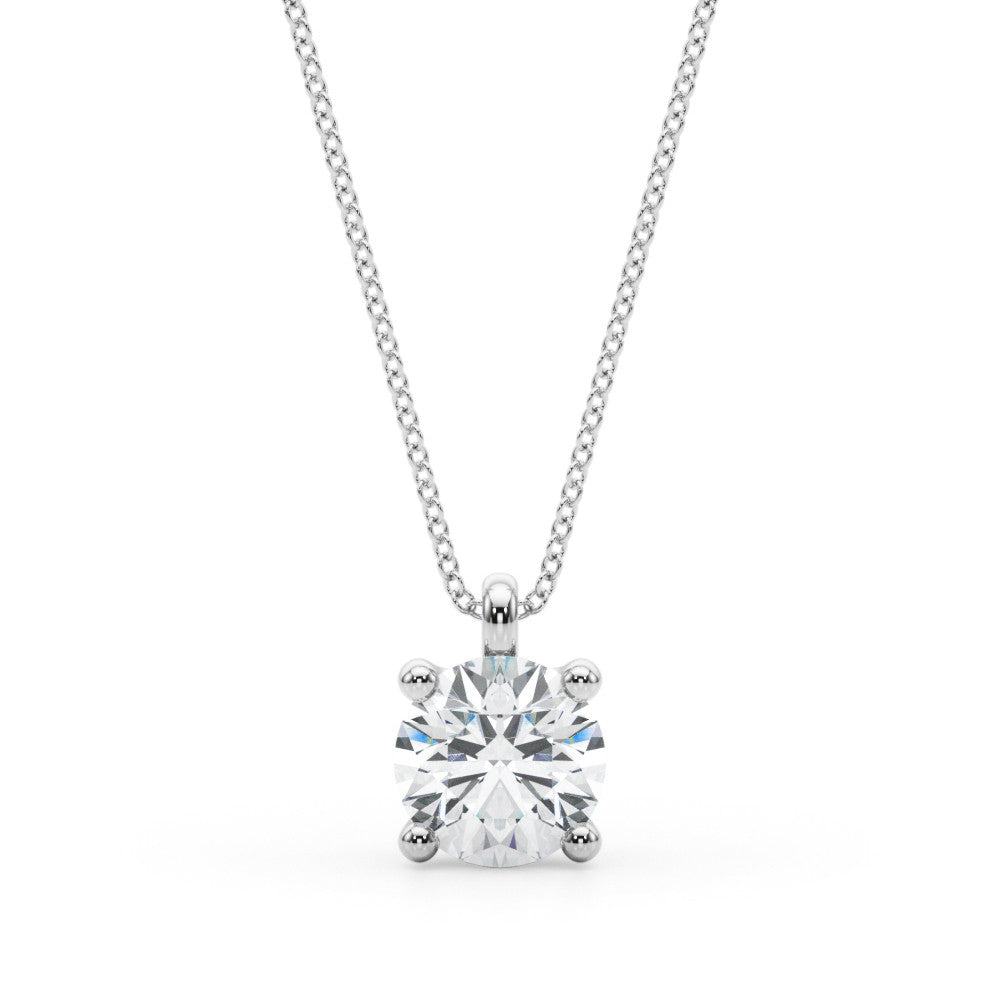 Classic Diamond Solitaire Necklace II