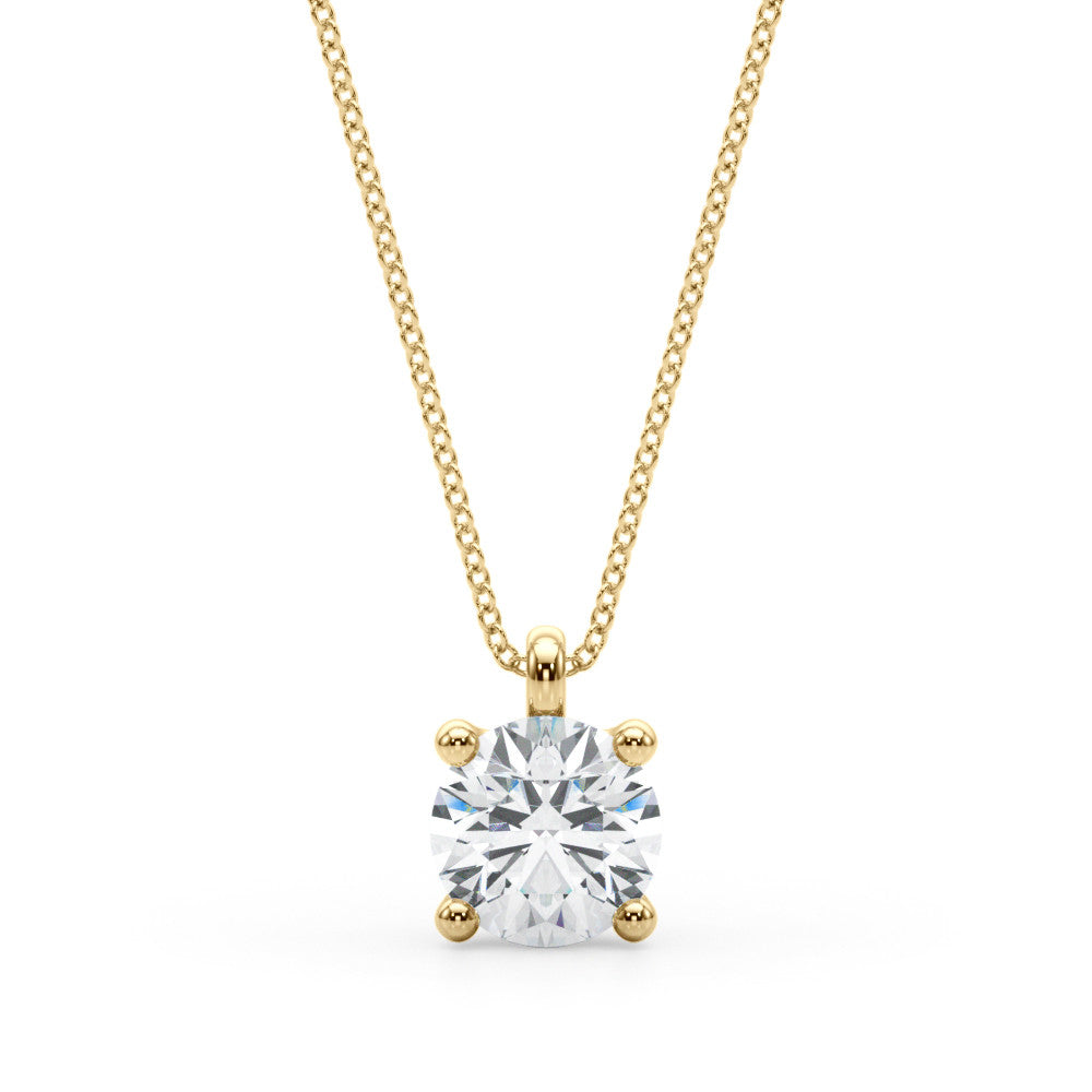 Classic Diamond Solitaire Necklace II