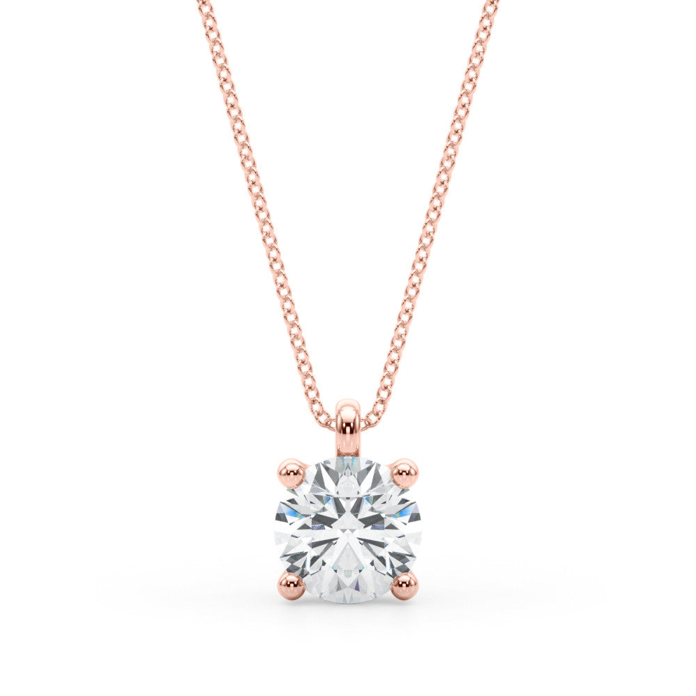 Classic Diamond Solitaire Necklace II