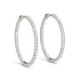 Inside Out Diamond Hoops