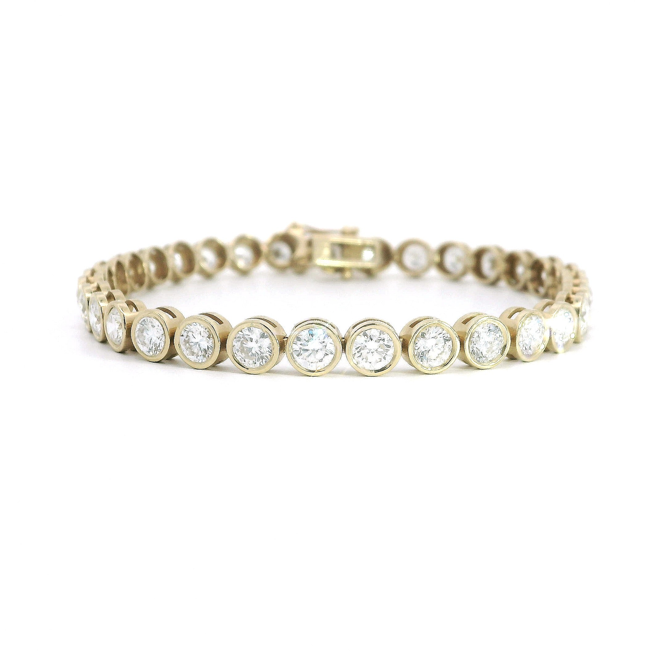 The Bezel Set Tennis Bracelet