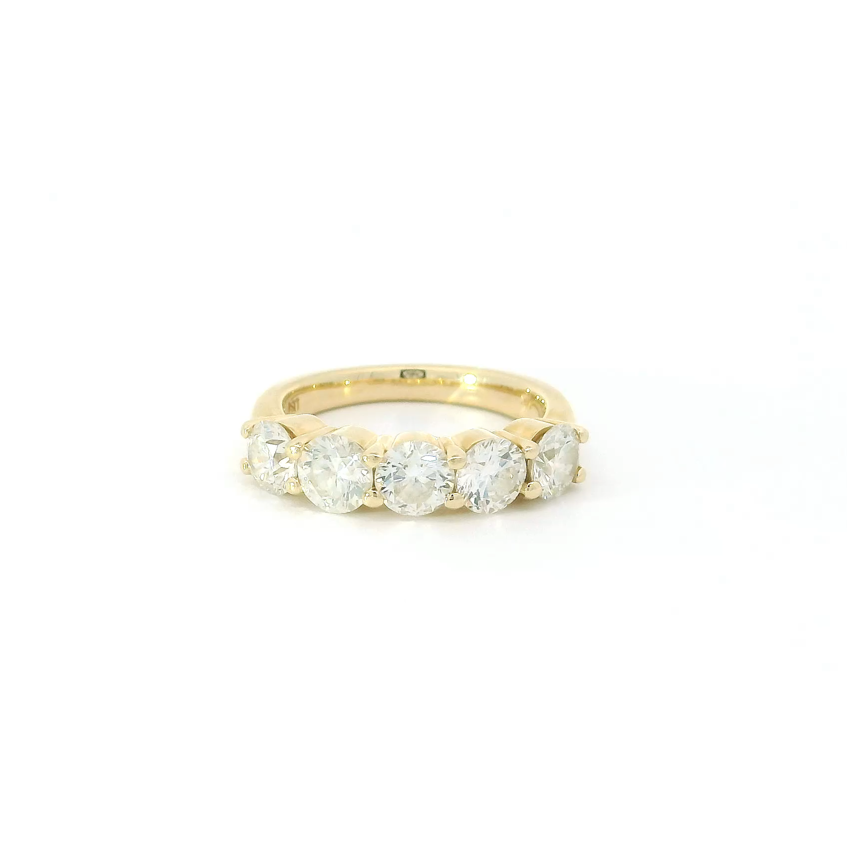 1.5 Carat Common Prong Half Eternity Band