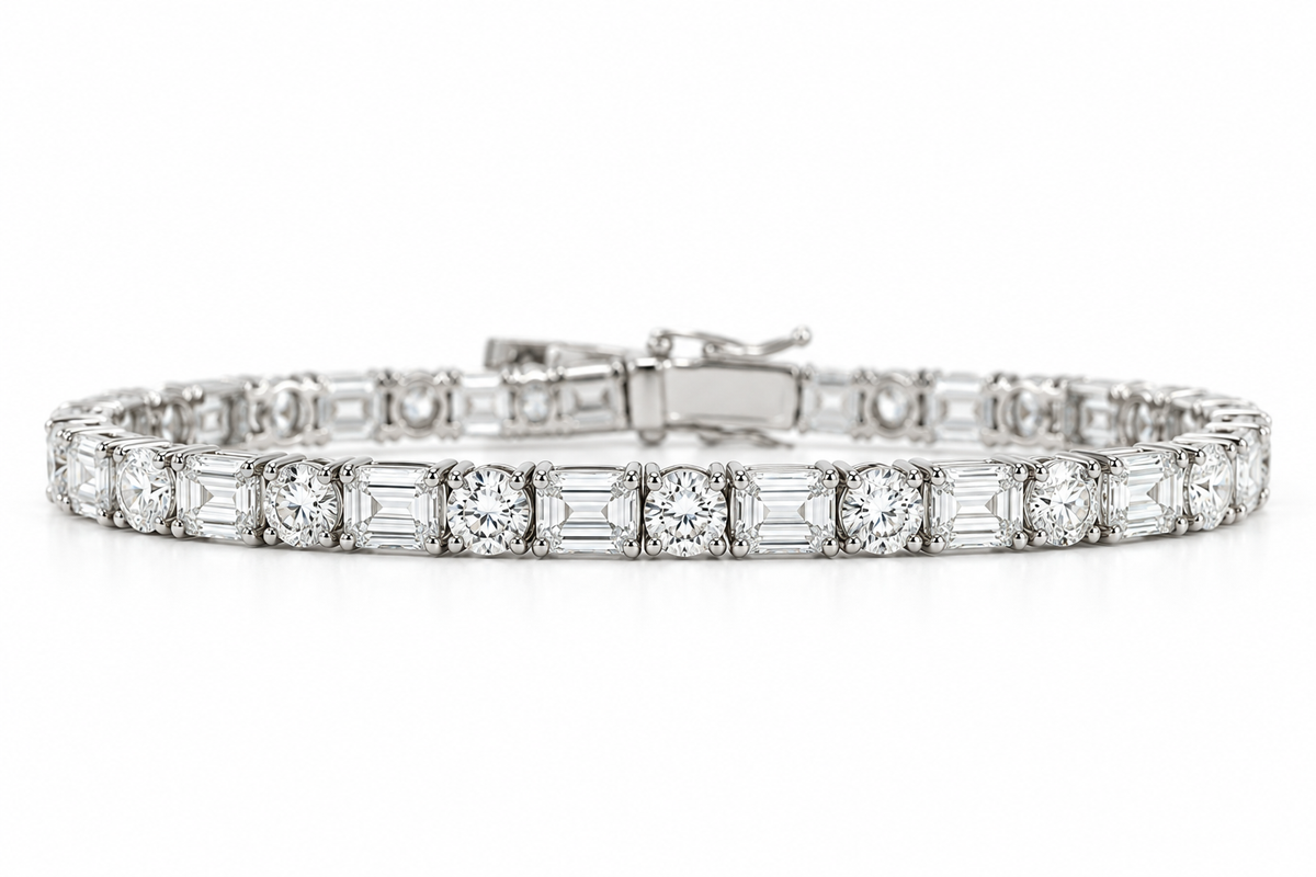 The Emerald and Round Tennis Bracelet