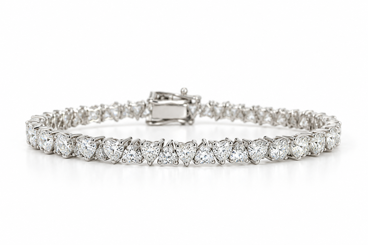 The Up/Down Heart Tennis Bracelet