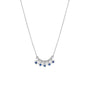 Sapphire & Bead Station Necklace