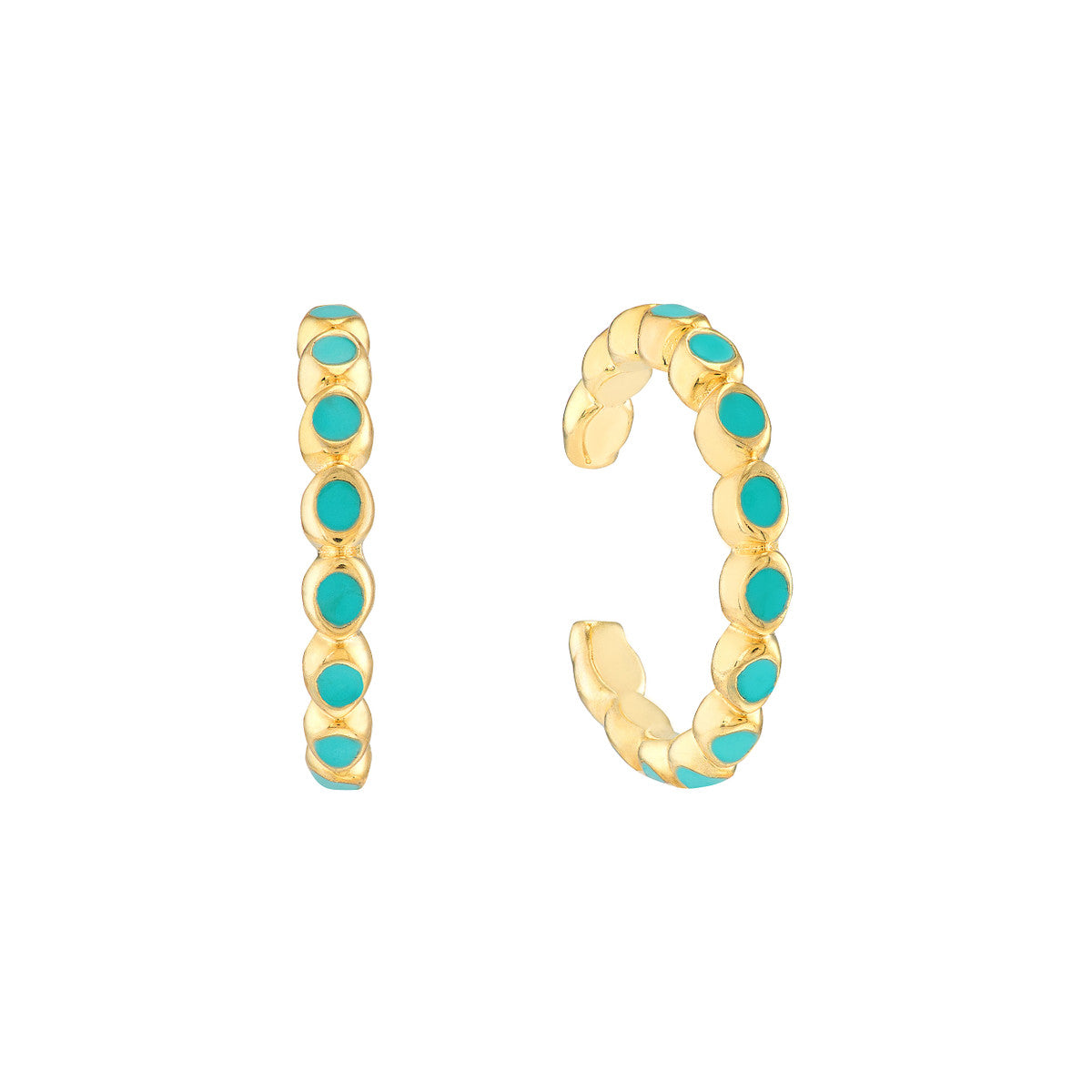 Turquoise Bezel Cuffs