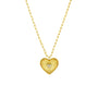 Gold Diamond Heart Necklace