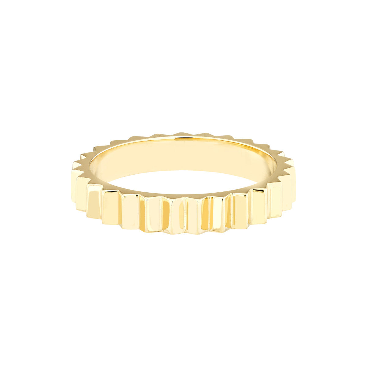 Gold Fluted Ring