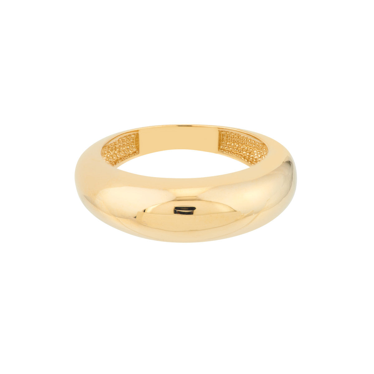 Gold Round Puff Ring