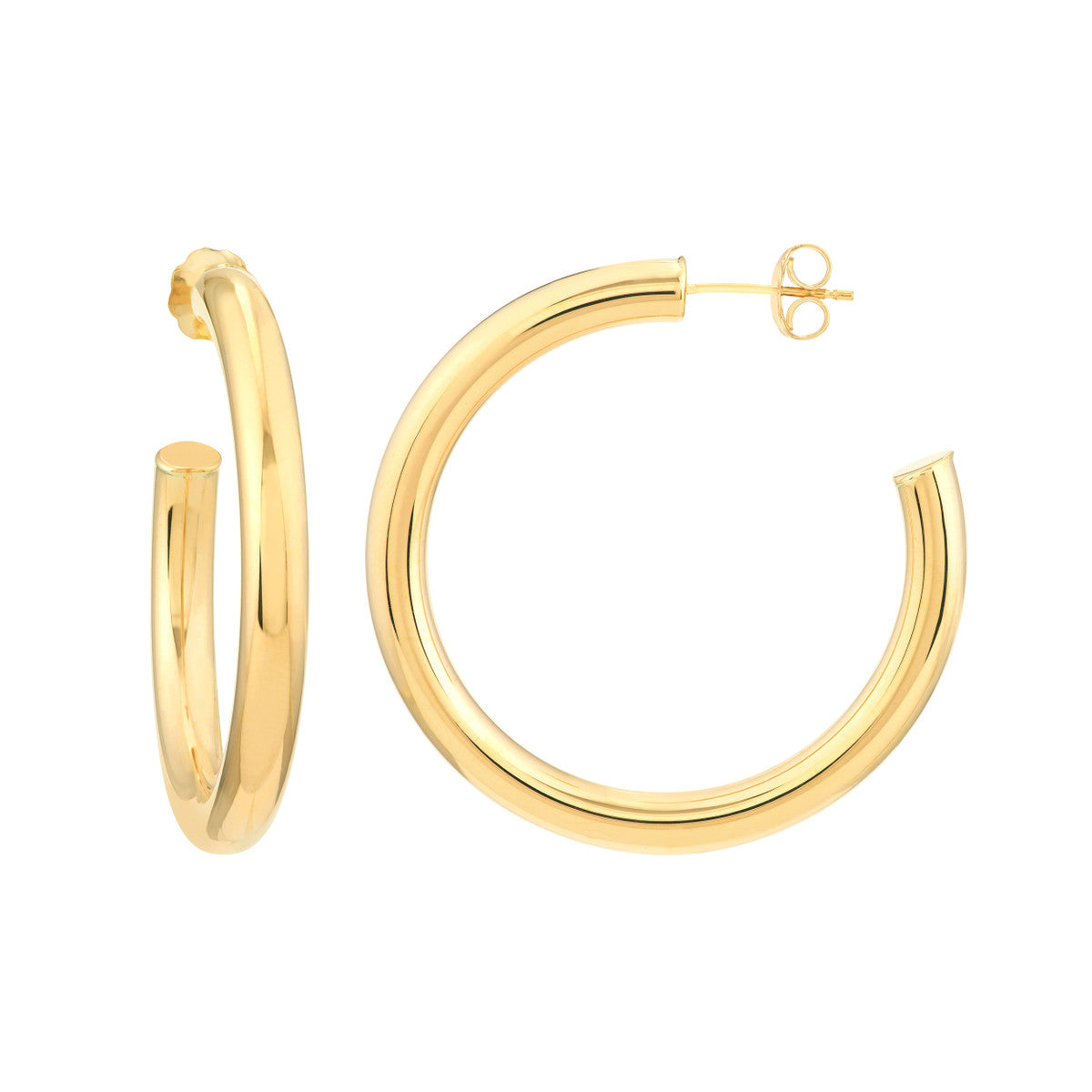 Classic Tube Hoop Earrings