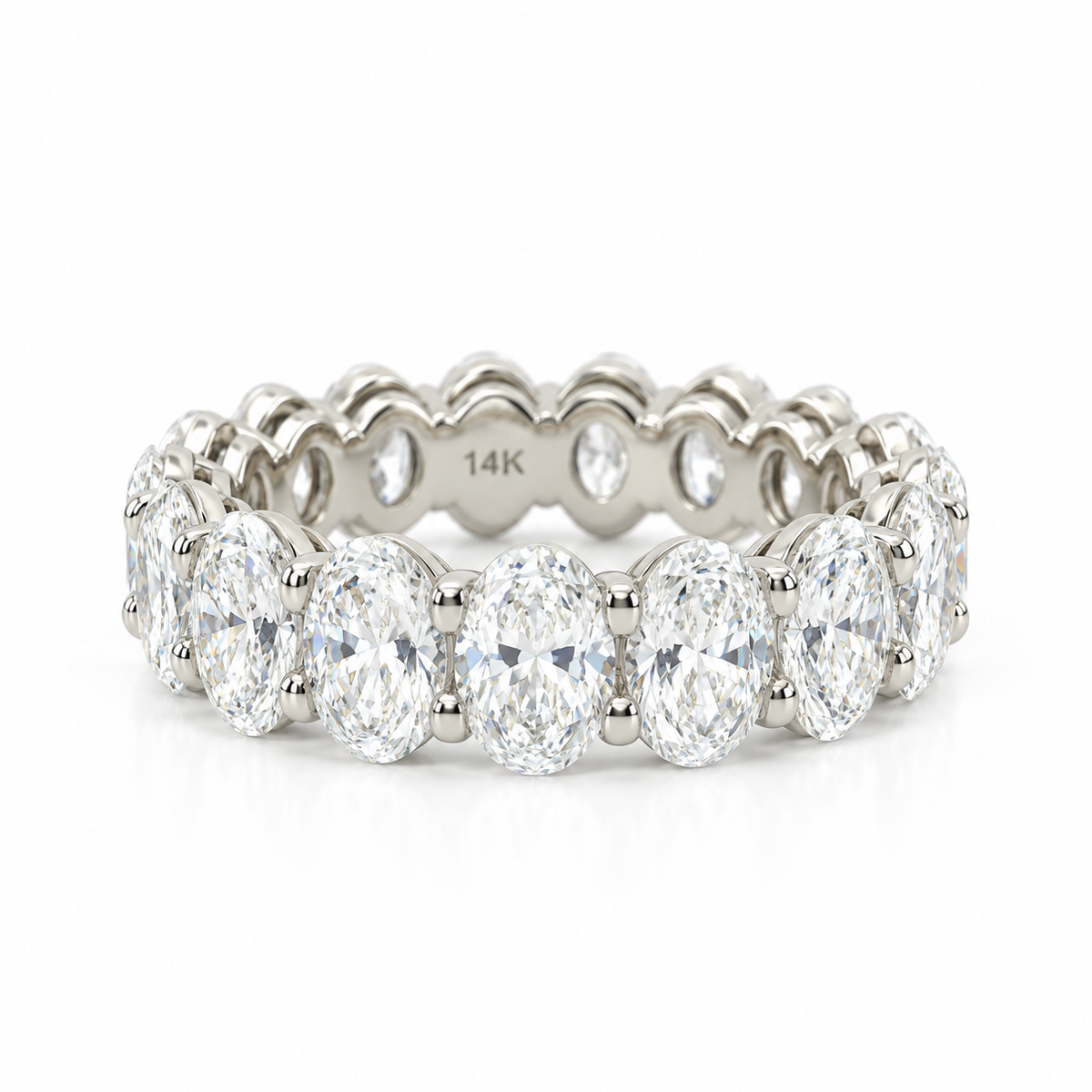 Oval Cut Eternity Band