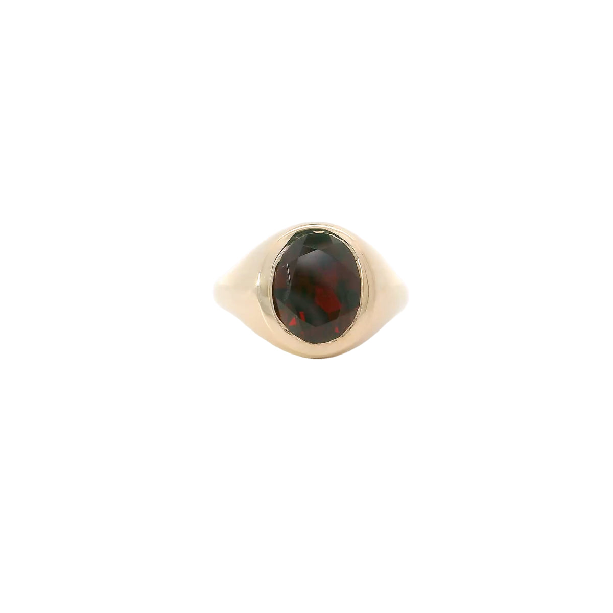 Men's Ruby Signet Ring