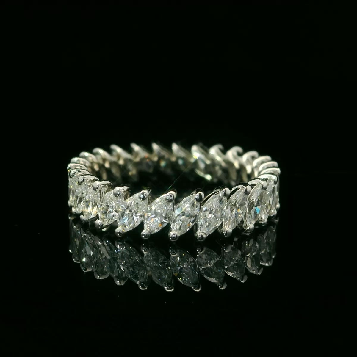 Angled Marquise Eternity Band