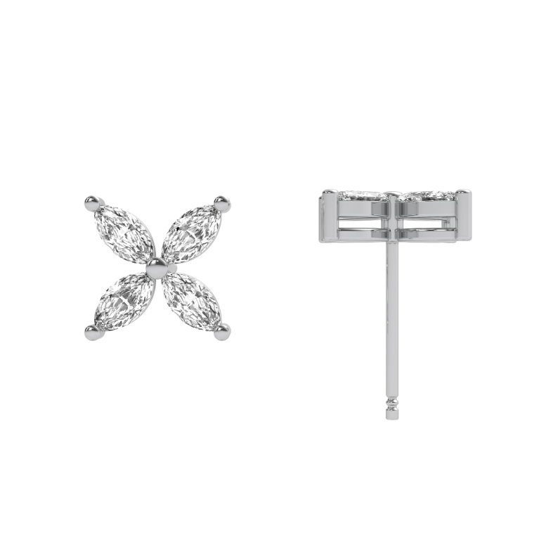 Classic Marquise Diamond Studs