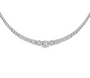 4 Prong Graduated Diamond Tennis Necklace