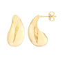 Gold Jumbo Teardrop Earrings