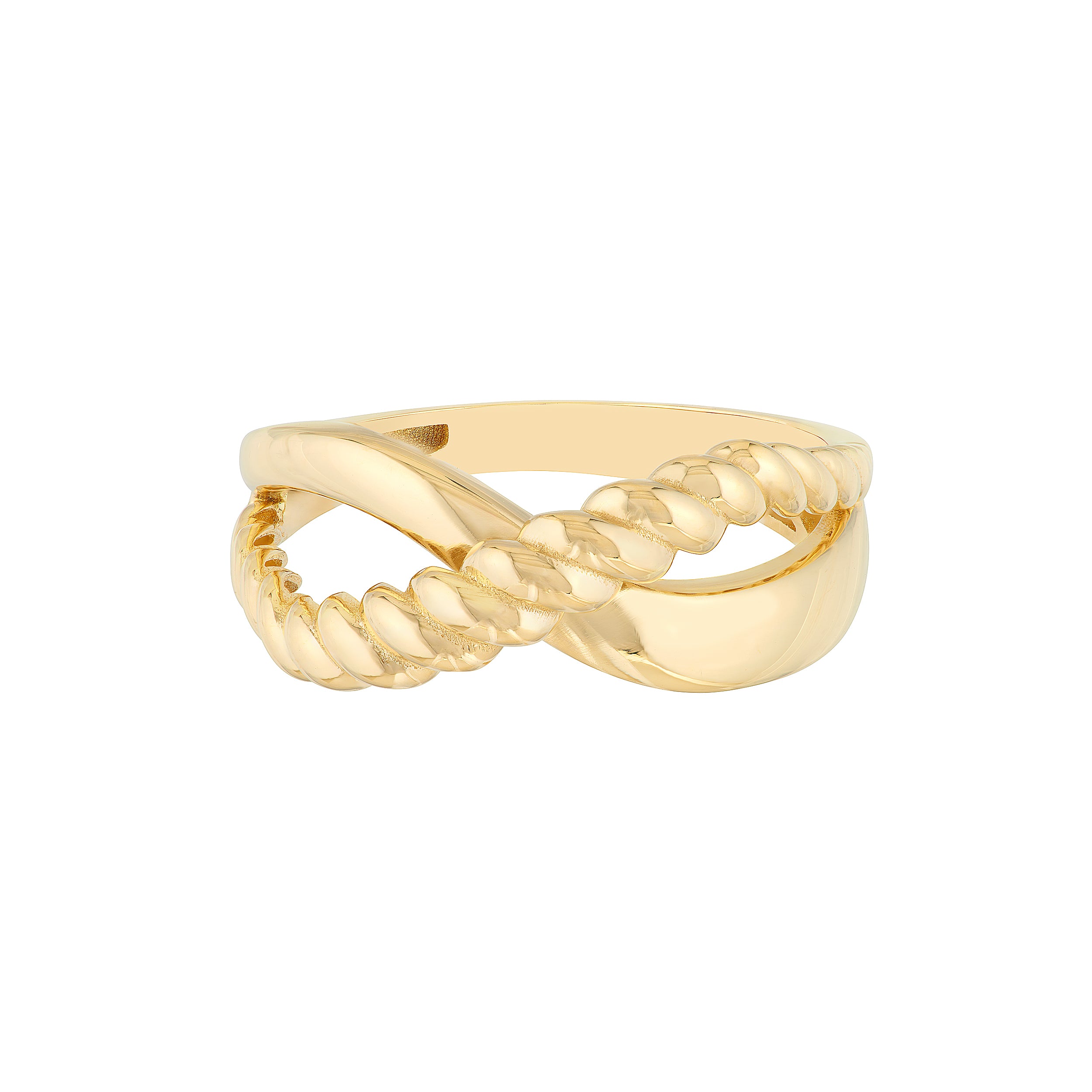 Ribbed Twist Ring