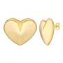 Larger Puffy Heart Studs
