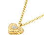 Fluted Heart Locket