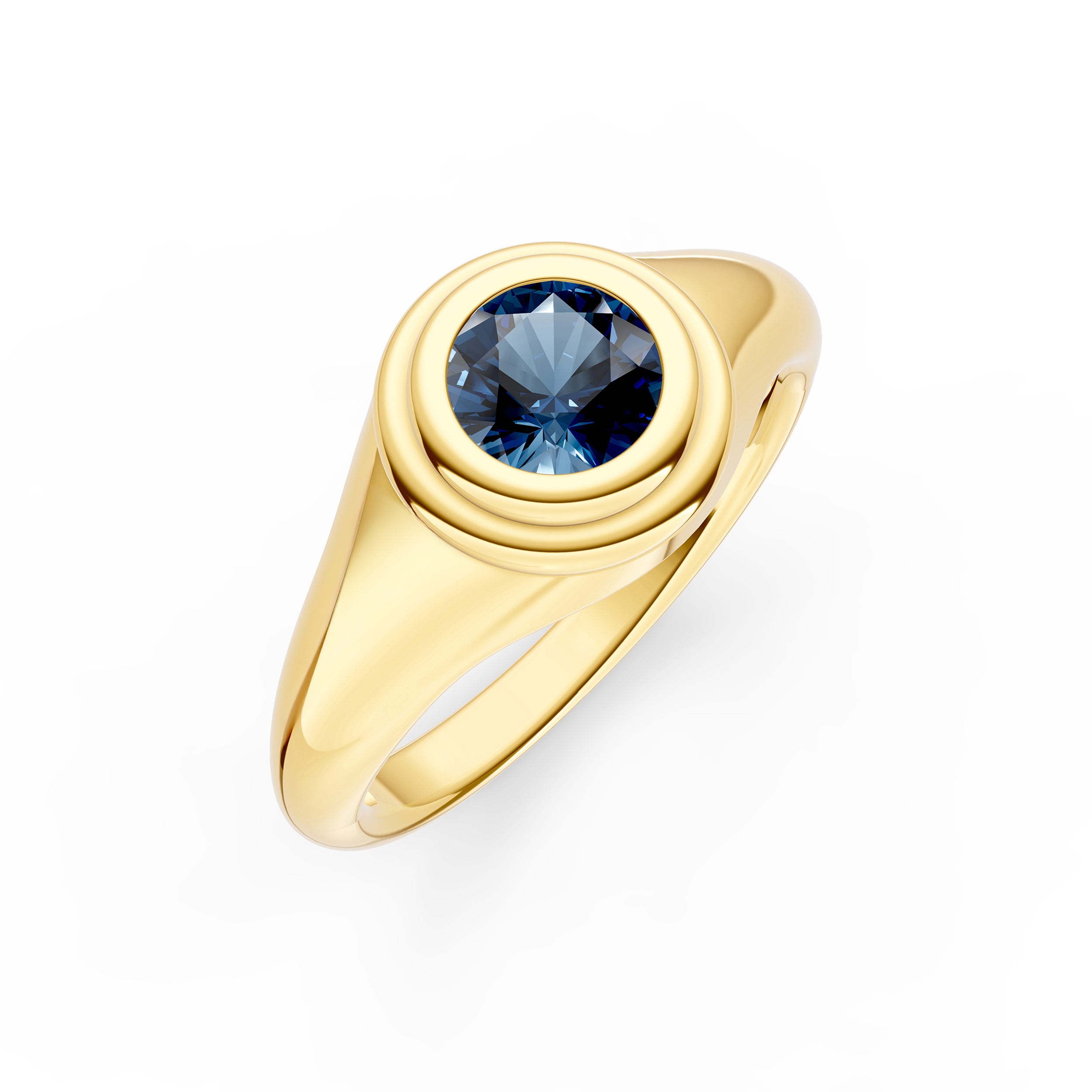 Blue Topaz Pinky Ring