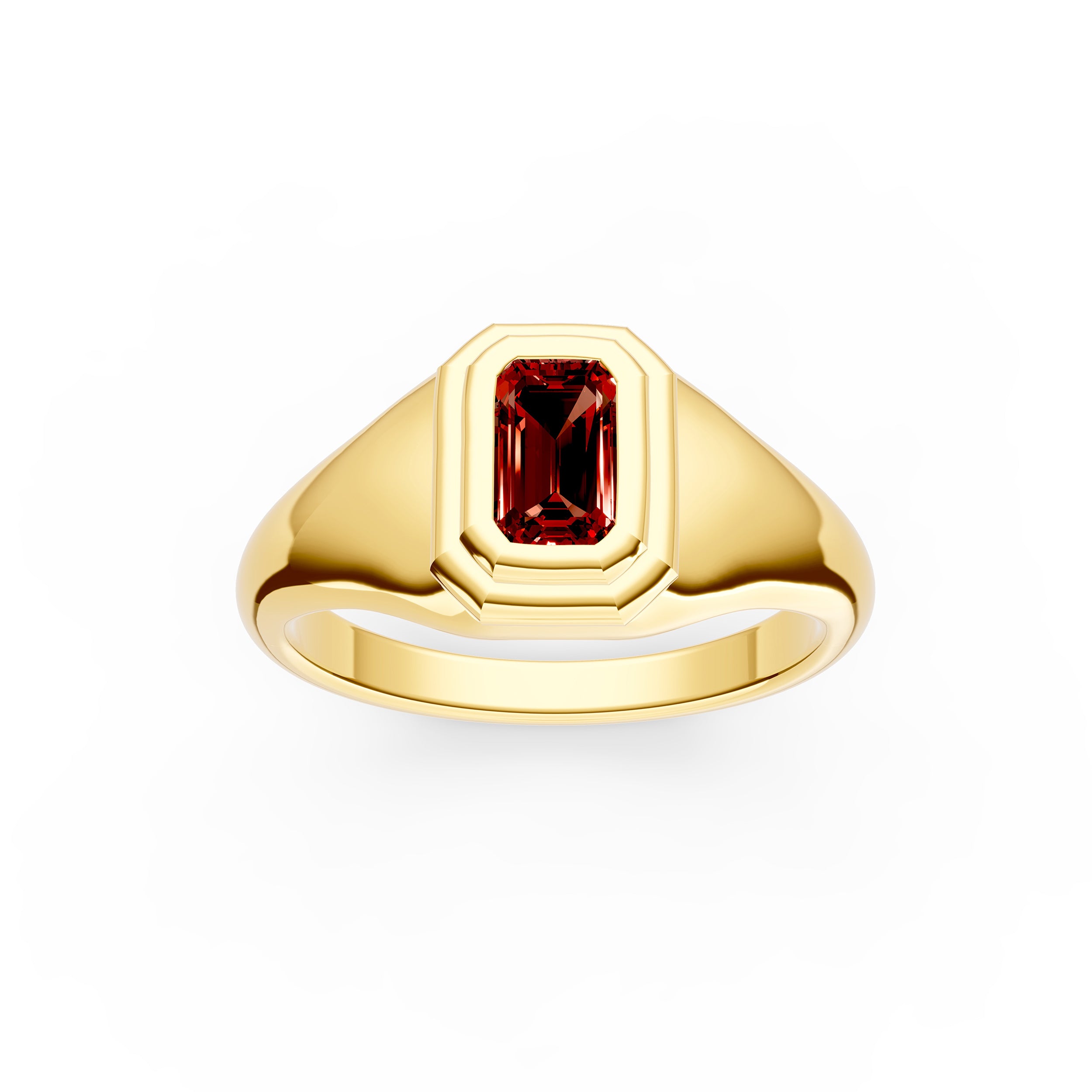 Red Garnet Pinky Ring