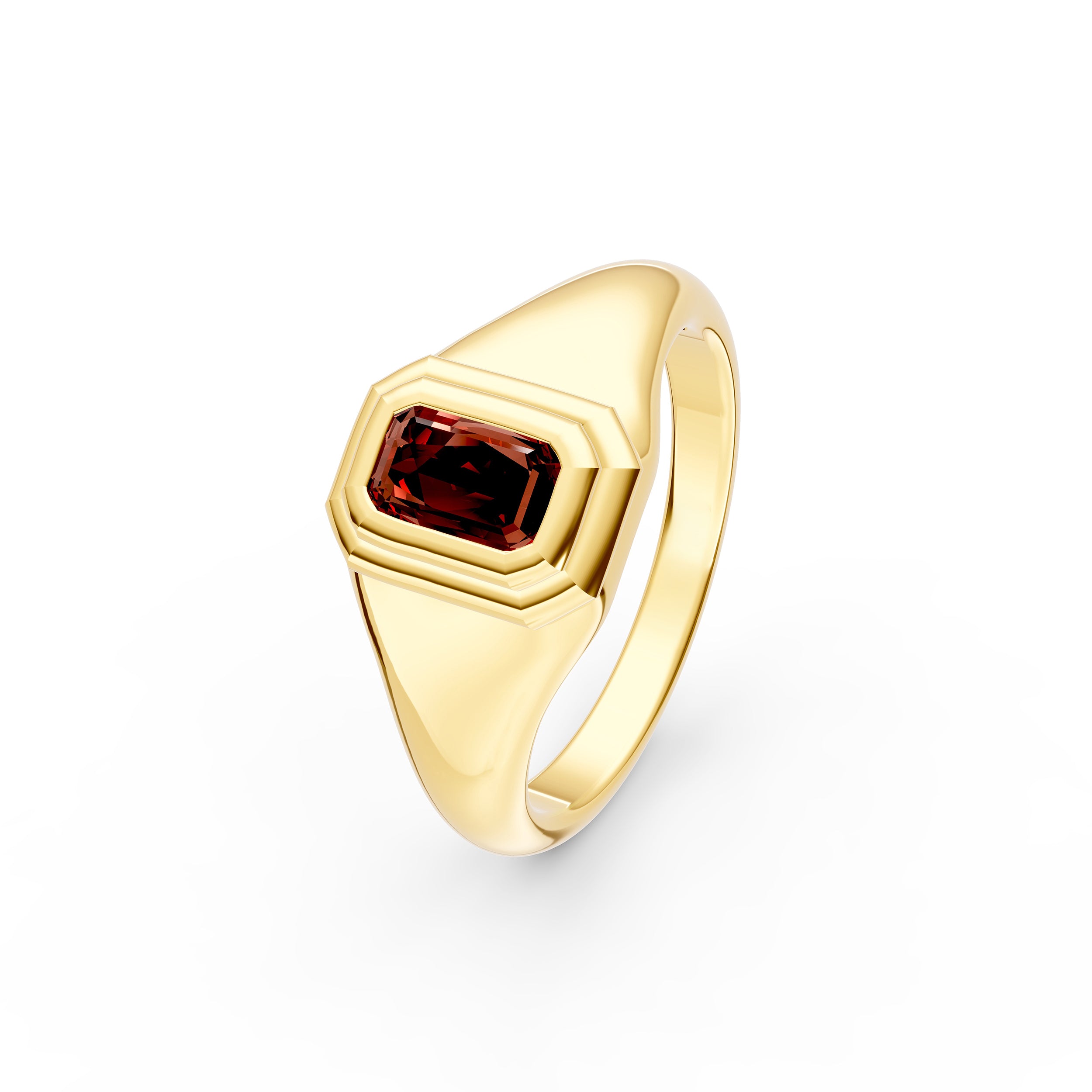 Red Garnet Pinky Ring