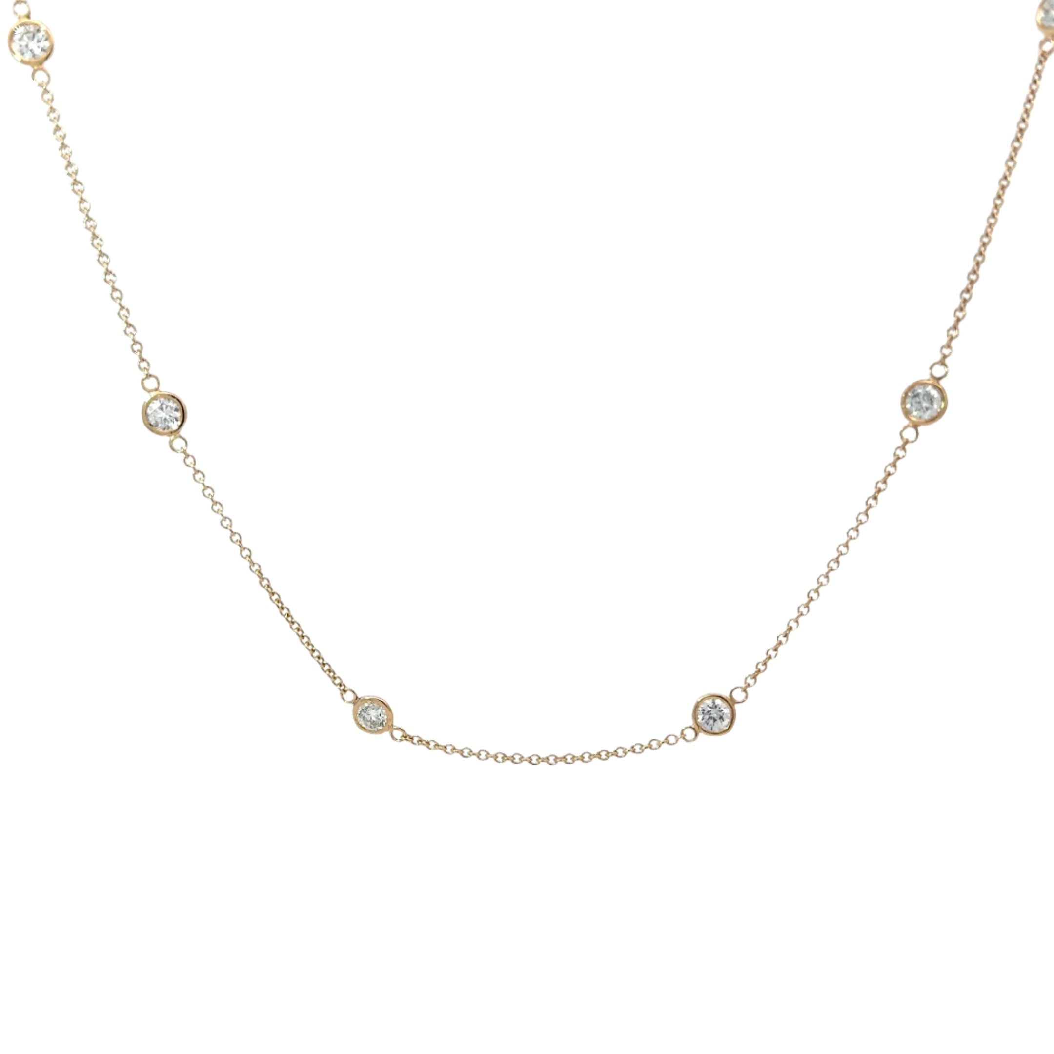 2.5 Carat Diamonds by the Yard Necklace