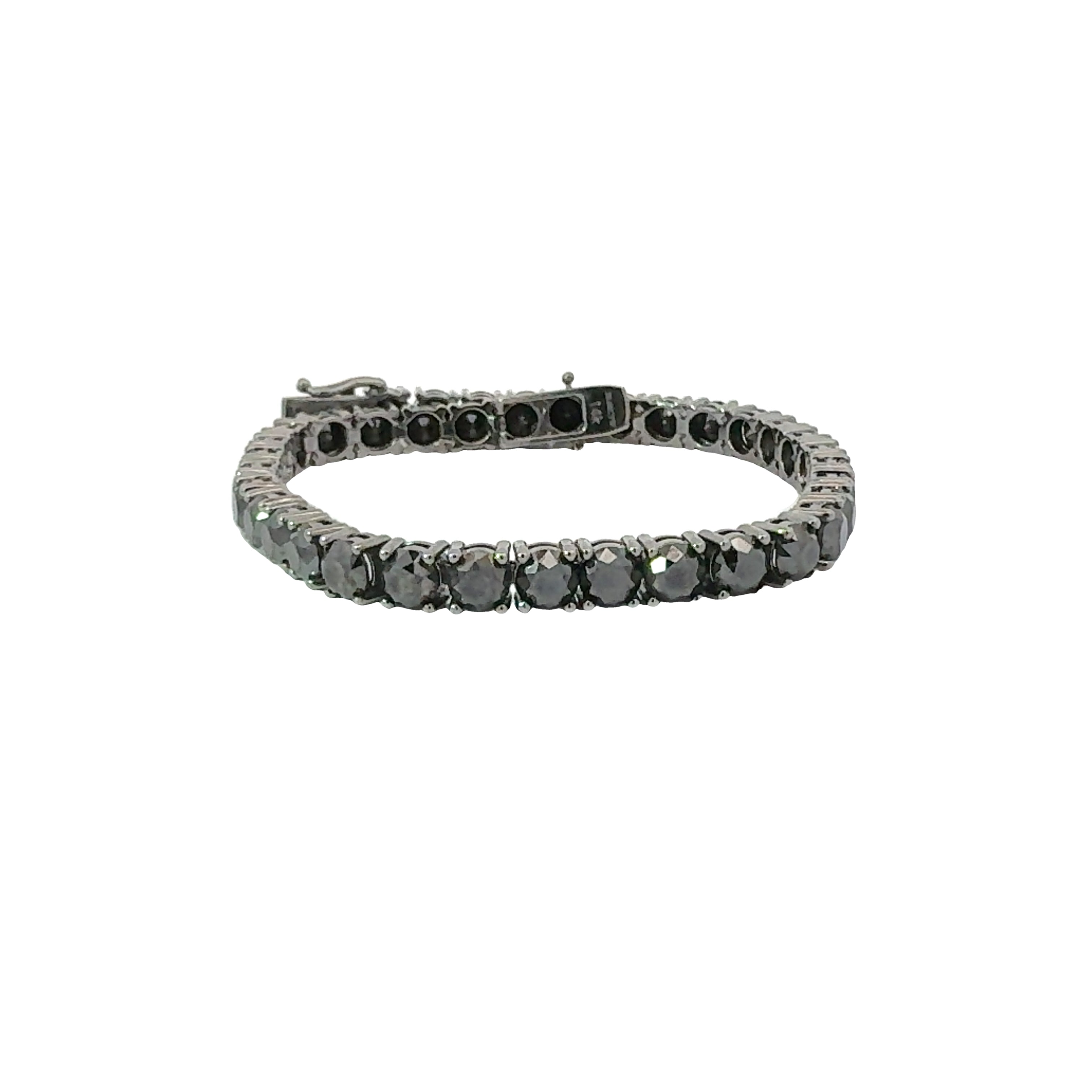 Men's Black Diamond Tennis Bracelet