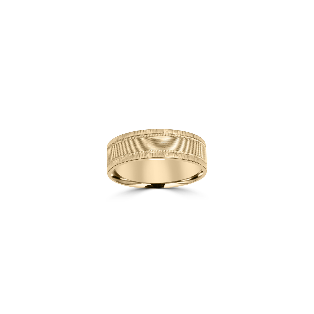 Men's Lined Center/Bright Edge Band