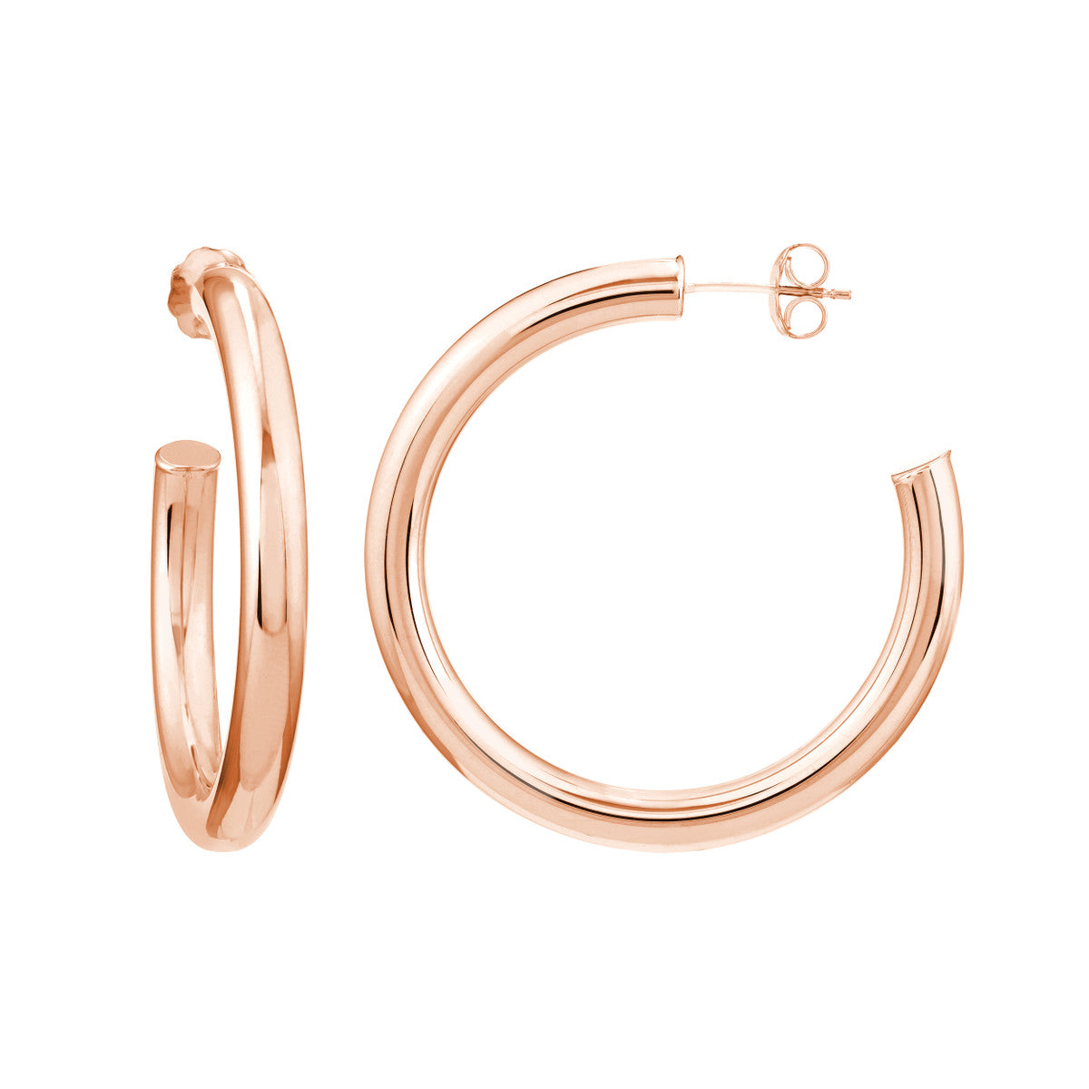 Classic Tube Hoop Earrings